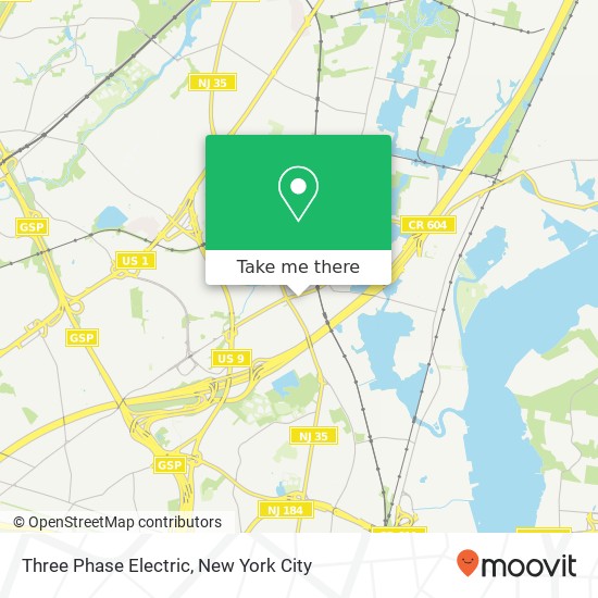 Three Phase Electric map