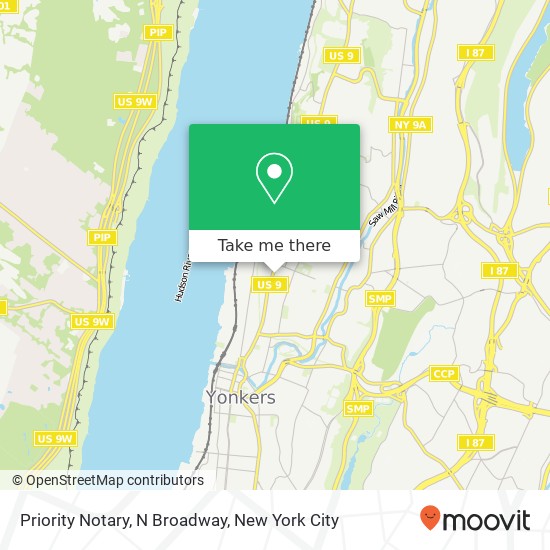 Mapa de Priority Notary, N Broadway