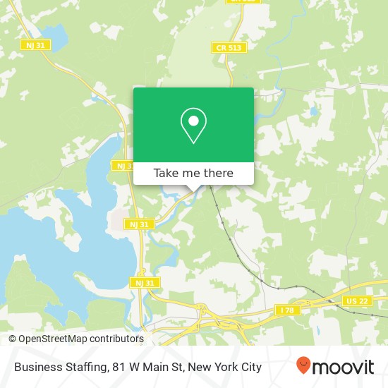 Mapa de Business Staffing, 81 W Main St