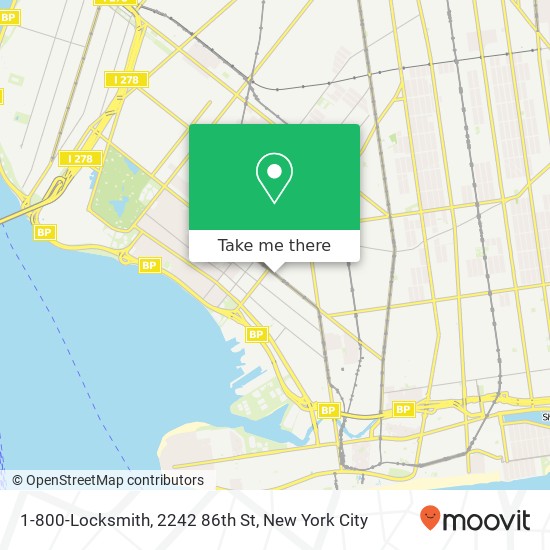 Mapa de 1-800-Locksmith, 2242 86th St