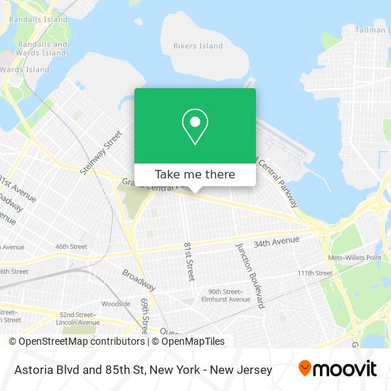 Mapa de Astoria Blvd and 85th St