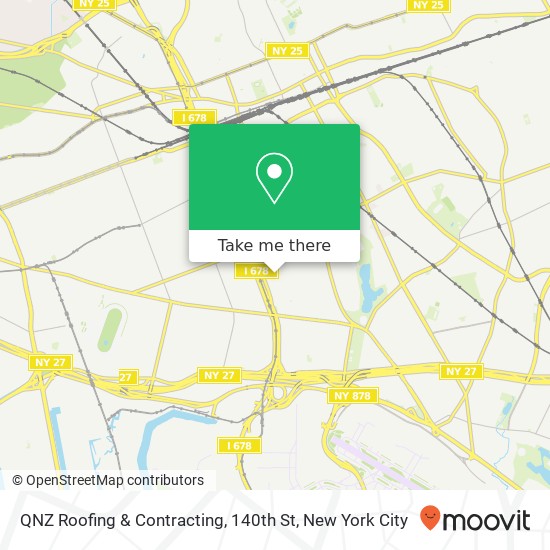 QNZ Roofing & Contracting, 140th St map