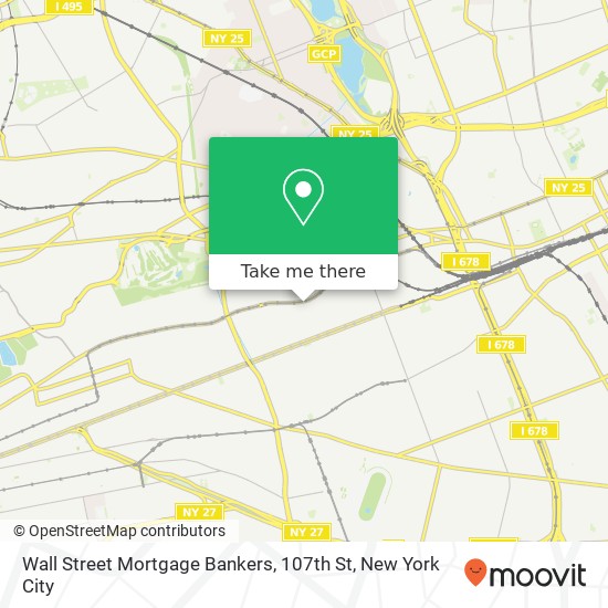 Wall Street Mortgage Bankers, 107th St map
