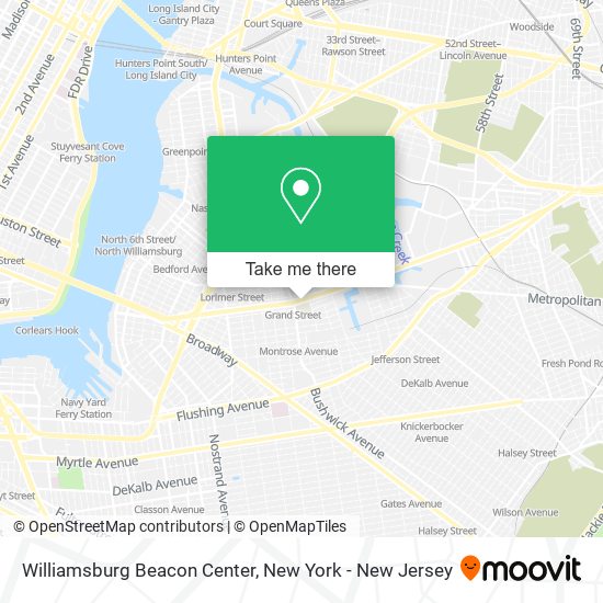 Williamsburg Beacon Center map