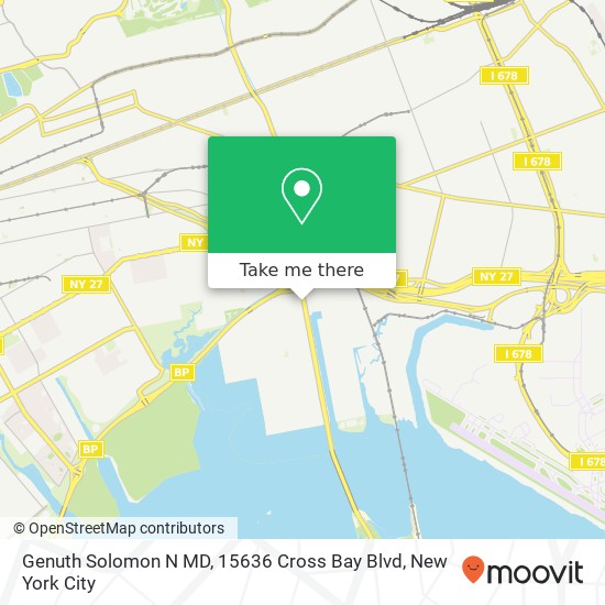 Genuth Solomon N MD, 15636 Cross Bay Blvd map