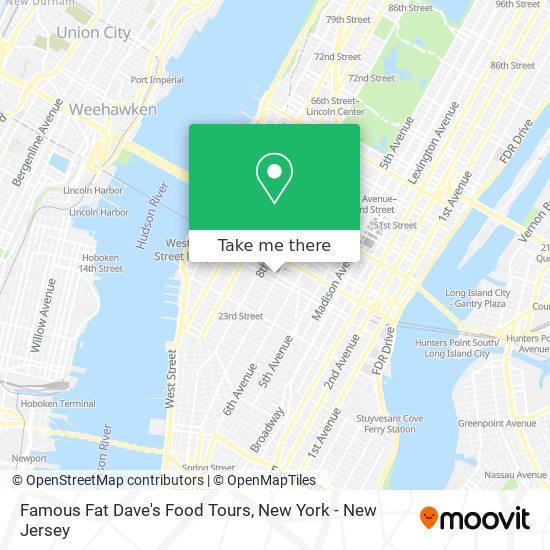 Famous Fat Dave's Food Tours map