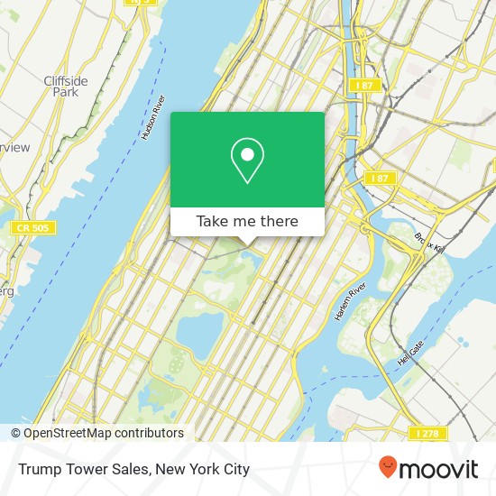Mapa de Trump Tower Sales