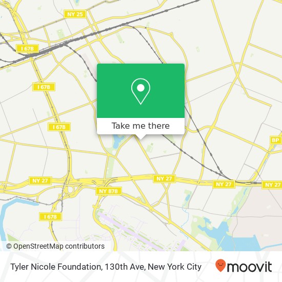 Mapa de Tyler Nicole Foundation, 130th Ave