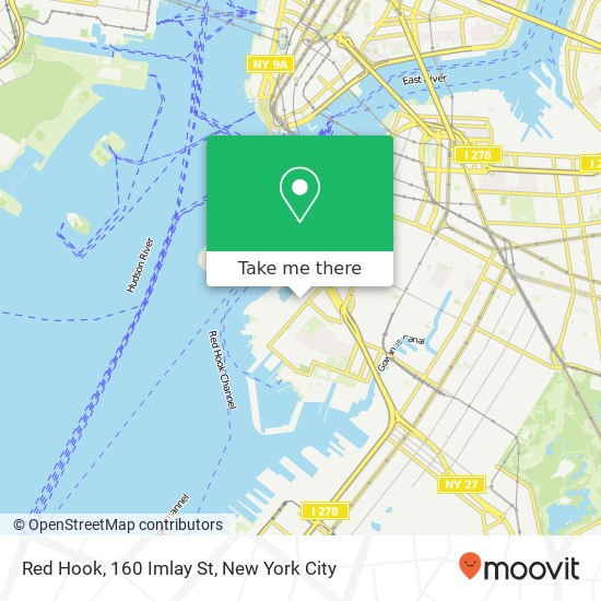 Red Hook, 160 Imlay St map