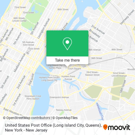 United States Post Office (Long Island City, Queens) map