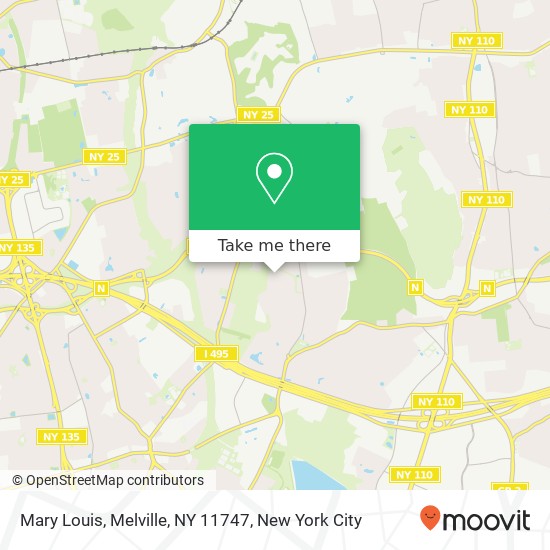 Mapa de Mary Louis, Melville, NY 11747