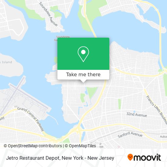 Mapa de Jetro Restaurant Depot