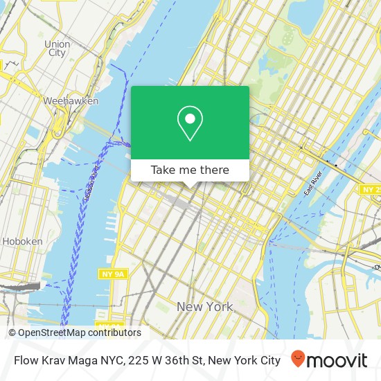 Flow Krav Maga NYC, 225 W 36th St map