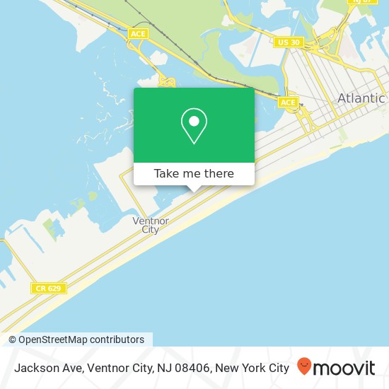 Jackson Ave, Ventnor City, NJ 08406 map