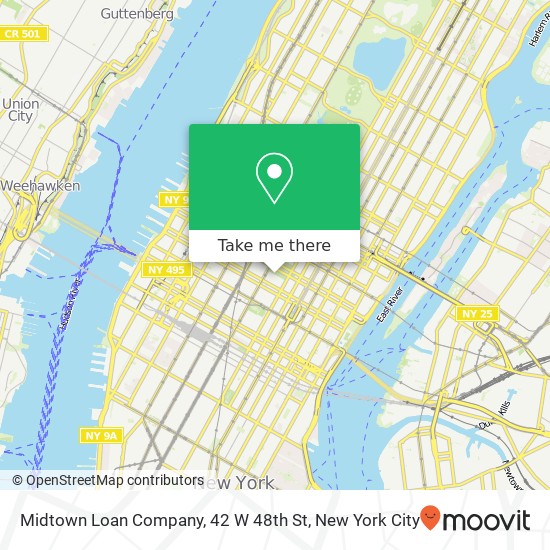 Midtown Loan Company, 42 W 48th St map