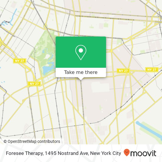 Foresee Therapy, 1495 Nostrand Ave map