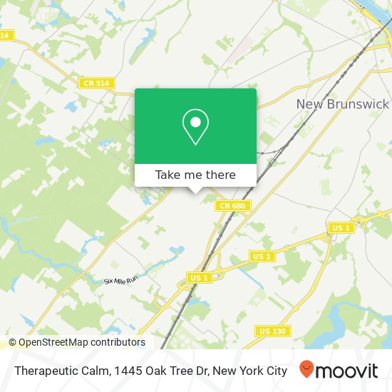 Therapeutic Calm, 1445 Oak Tree Dr map