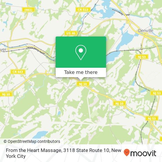 From the Heart Massage, 3118 State Route 10 map