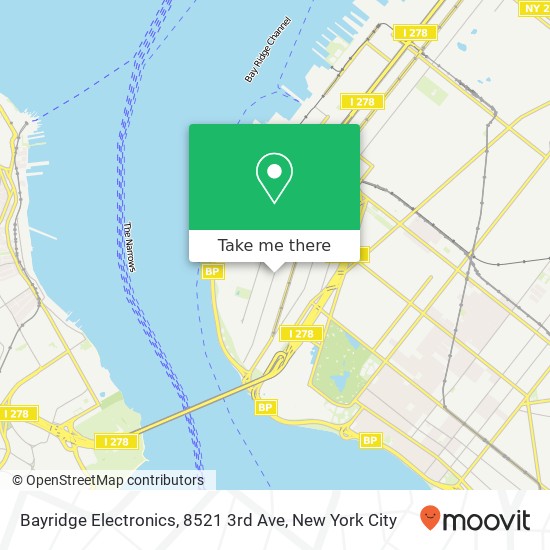 Mapa de Bayridge Electronics, 8521 3rd Ave