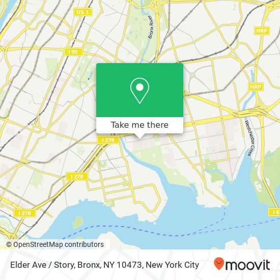 Elder Ave / Story, Bronx, NY 10473 map