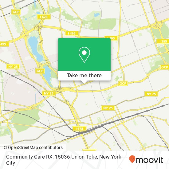 Mapa de Community Care RX, 15036 Union Tpke
