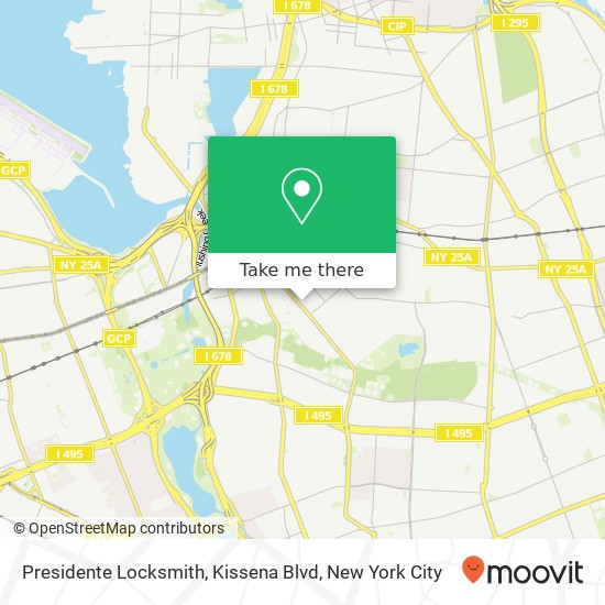 Mapa de Presidente Locksmith, Kissena Blvd