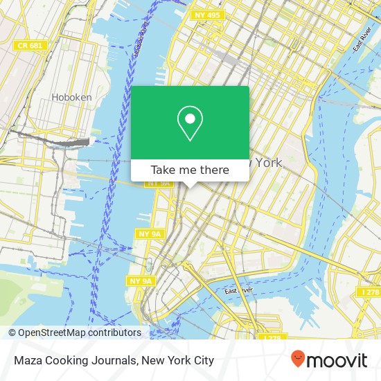 Mapa de Maza Cooking Journals