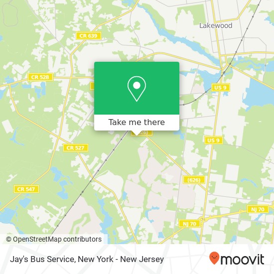 Jay's Bus Service map