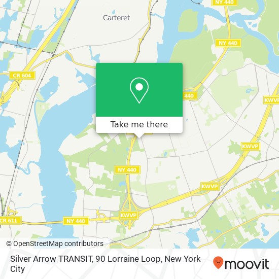 Silver Arrow TRANSIT, 90 Lorraine Loop map