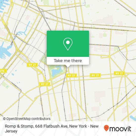 Mapa de Romp & Stomp, 668 Flatbush Ave