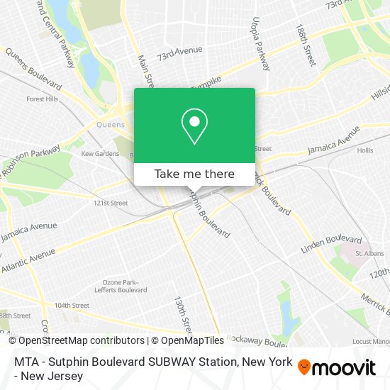 Mapa de MTA - Sutphin Boulevard SUBWAY Station