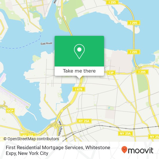 First Residential Mortgage Services, Whitestone Expy map