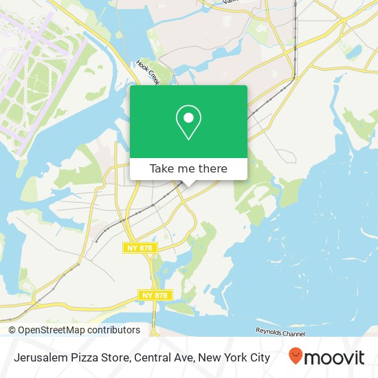 Jerusalem Pizza Store, Central Ave map