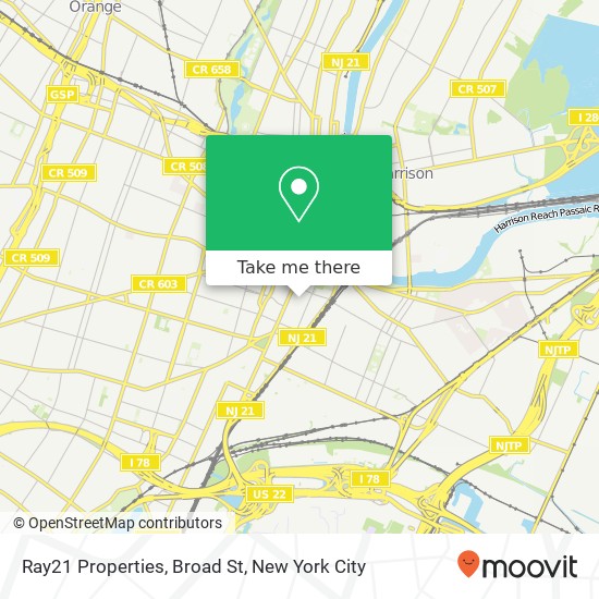 Mapa de Ray21 Properties, Broad St