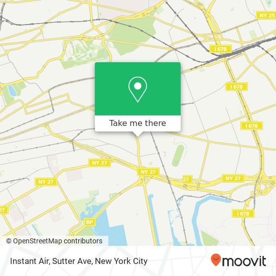 Mapa de Instant Air, Sutter Ave