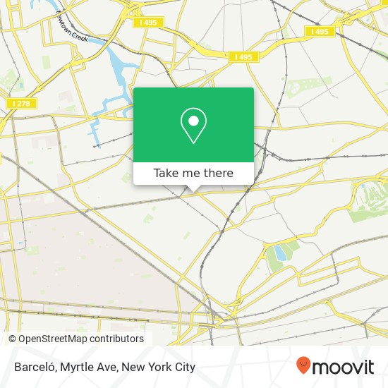 Barceló, Myrtle Ave map