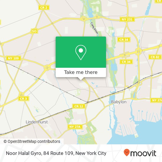 Noor Halal Gyro, 84 Route 109 map