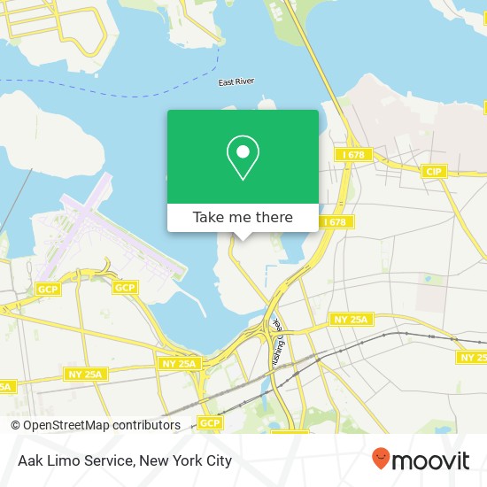 Mapa de Aak Limo Service