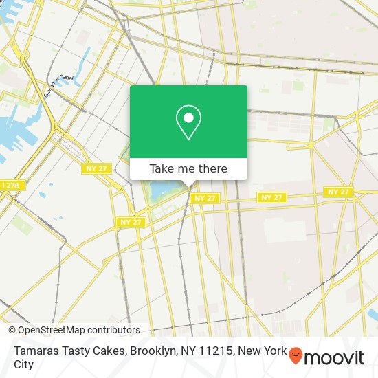 Mapa de Tamaras Tasty Cakes, Brooklyn, NY 11215