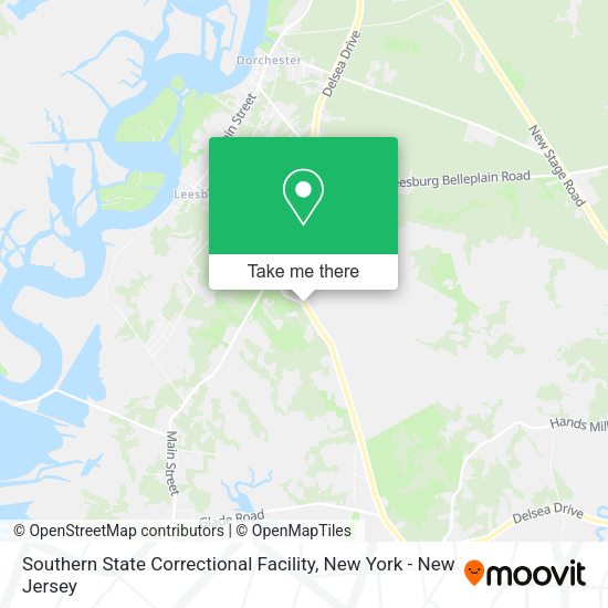 Mapa de Southern State Correctional Facility