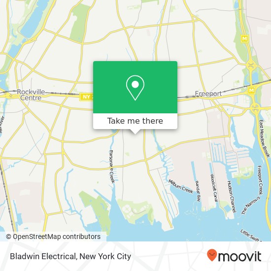 Bladwin Electrical map