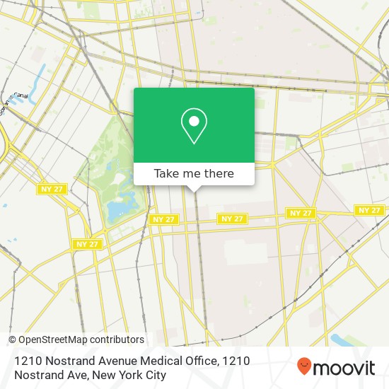 Mapa de 1210 Nostrand Avenue Medical Office, 1210 Nostrand Ave