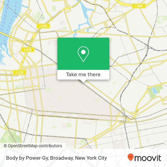 Body by Power-Gy, Broadway map