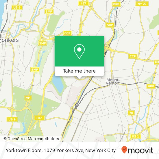 Yorktown Floors, 1079 Yonkers Ave map