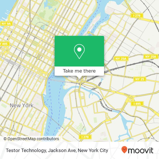 Mapa de Testor Technology, Jackson Ave