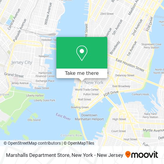 Marshalls Department Store map