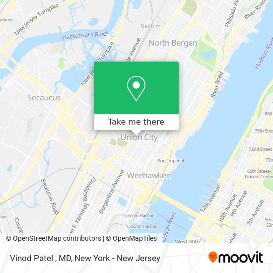 Vinod Patel , MD map
