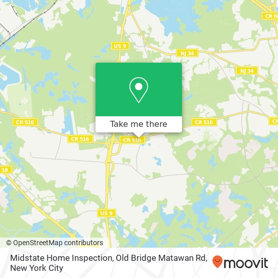 Midstate Home Inspection, Old Bridge Matawan Rd map