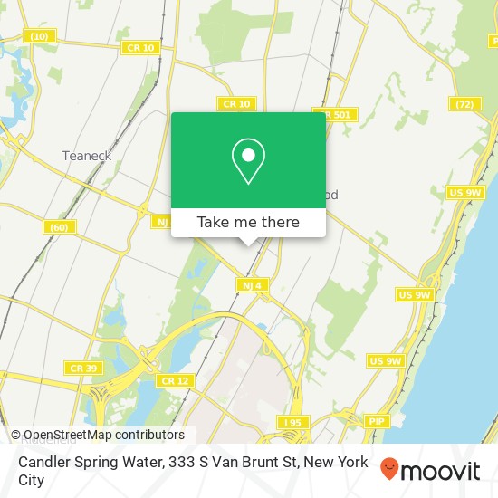 Mapa de Candler Spring Water, 333 S Van Brunt St