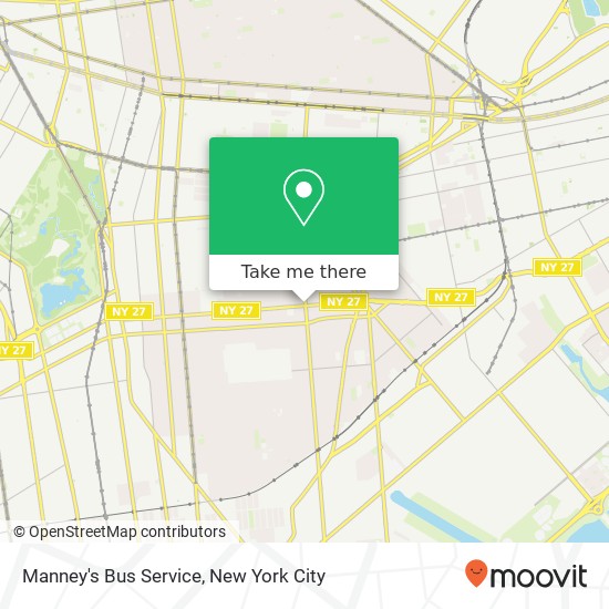 Manney's Bus Service map